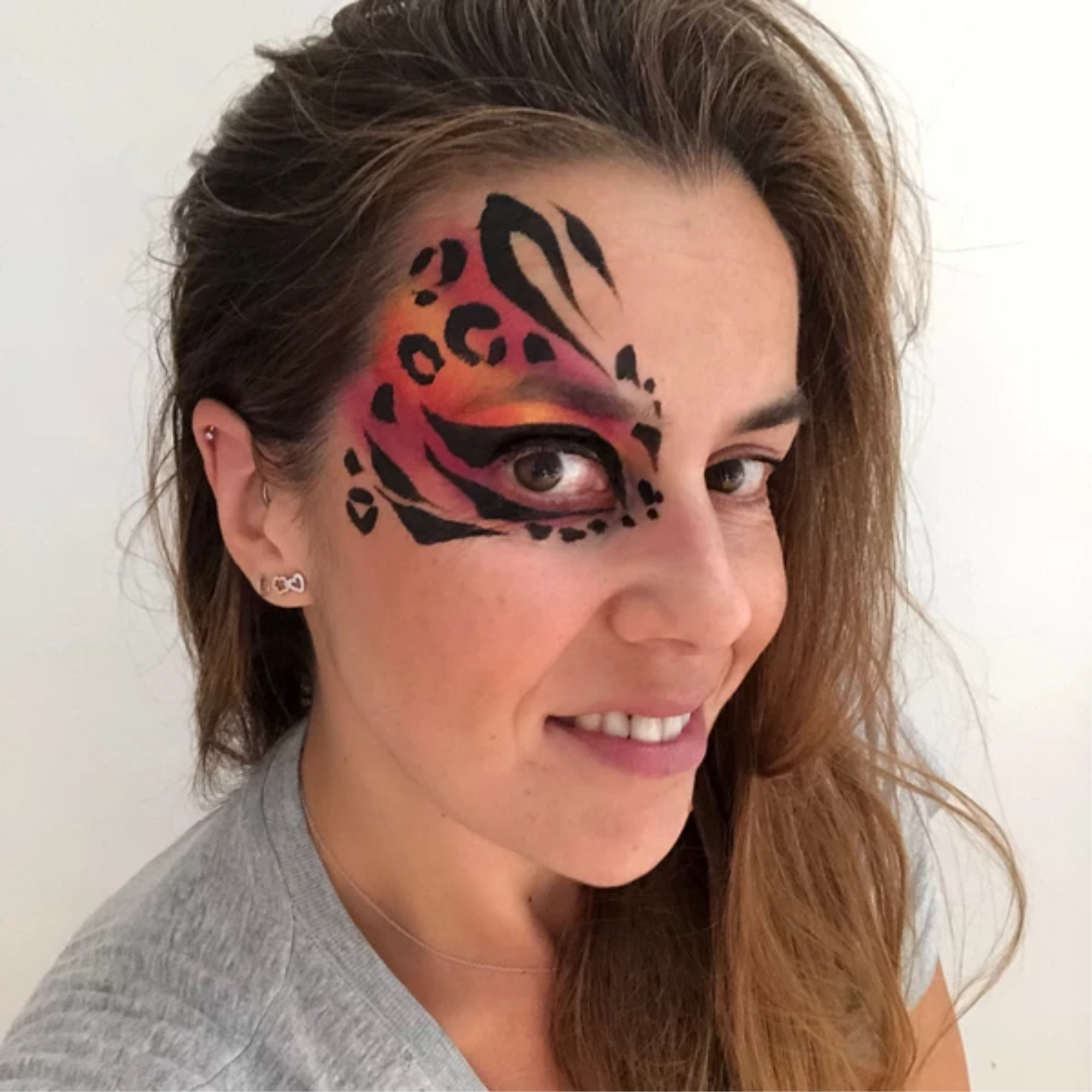 Tiger Lines and Leopard Spots Face Painting Basics by Belén