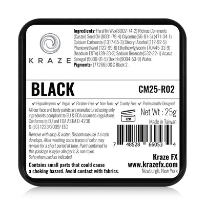 Kraze FX Face Paint - 25 gm - Black