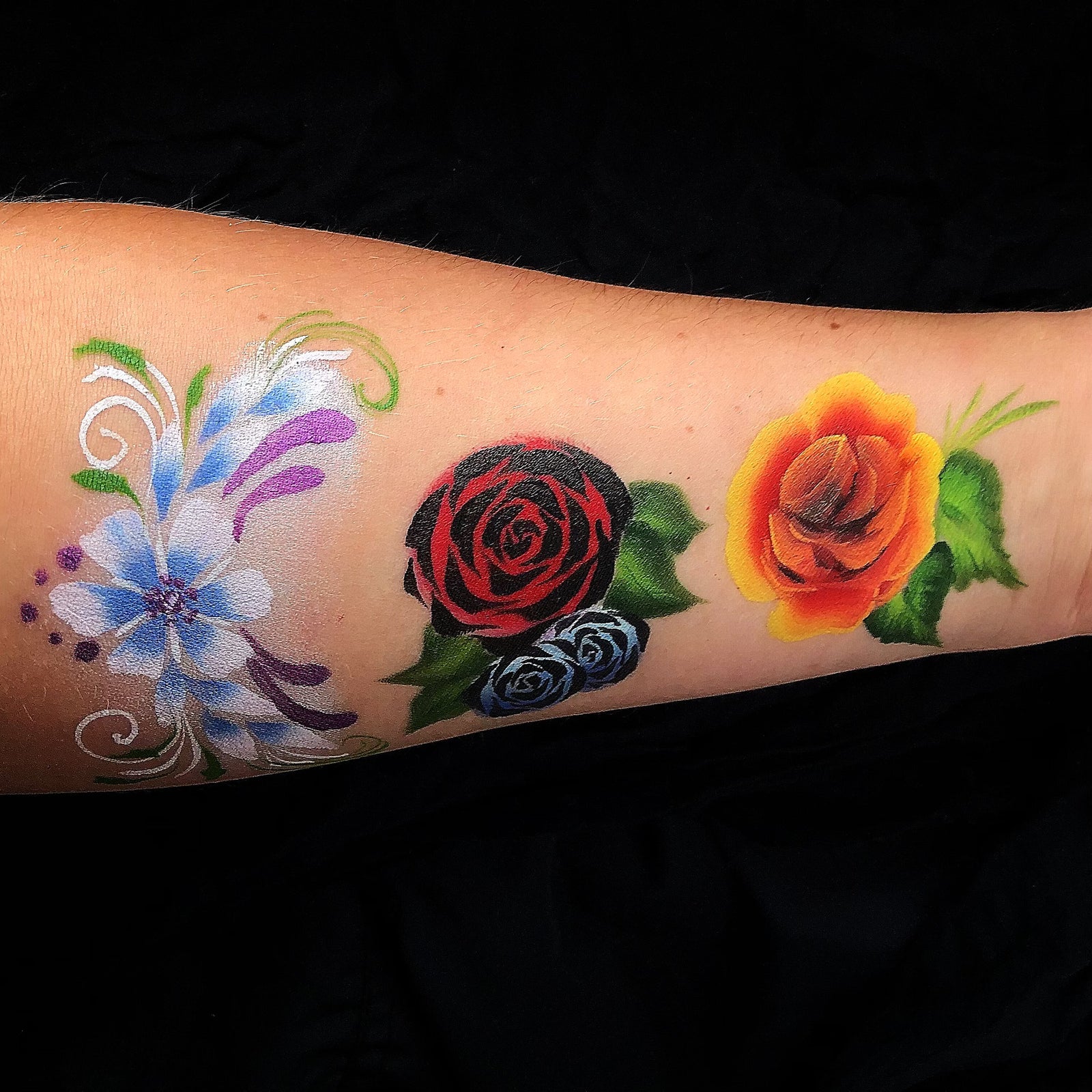 Face Painting Flowers With Kraze FX By Marina Krmek