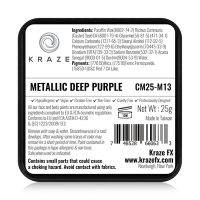 Kraze FX Face Paint - 25 gm - Metallic Deep Purple