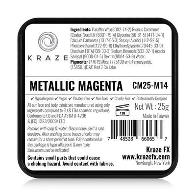Kraze FX Face Paint - 25 gm - Metallic Magenta