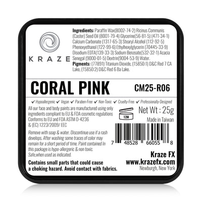 Kraze FX Face Paint - 25 gm - Coral Pink