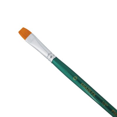 Kraze FX Flat Brush - 1/2, Professional Face Paint Brushes