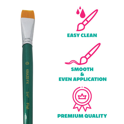 Kraze FX Flat Brush - 3/4"